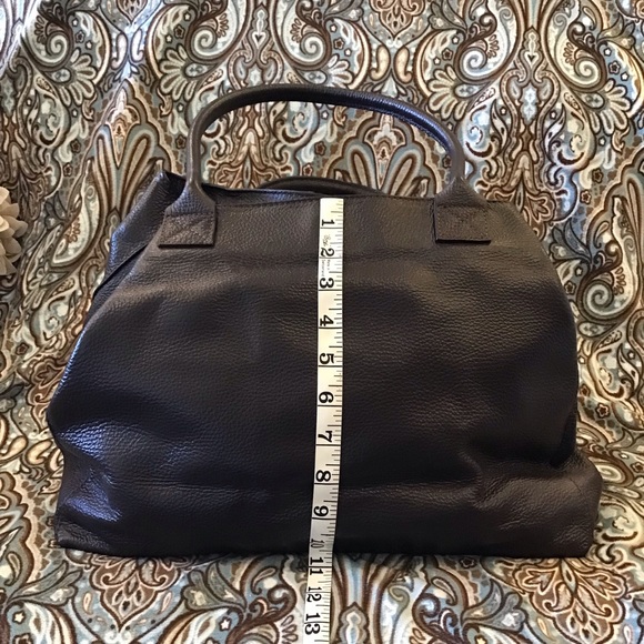 Dark Brown Italian Leather Purse - Picture 2 of 12